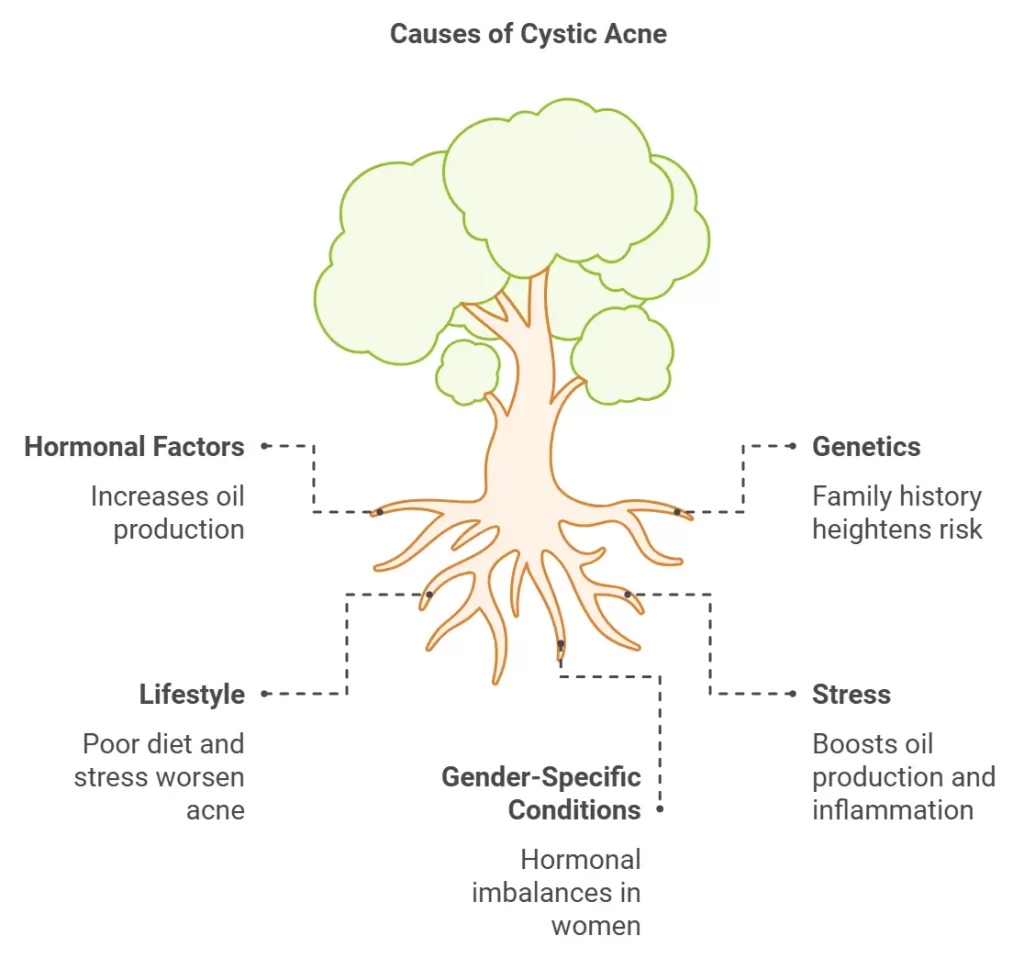 causes of cystic acne